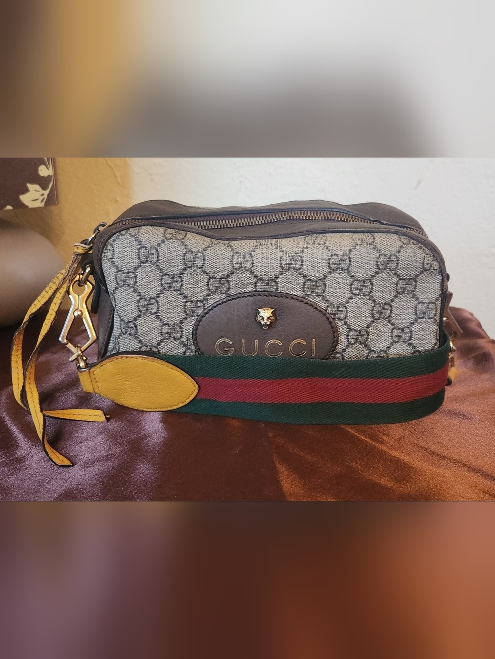 Gucci Neo Vintage Supreme Monogram Web Shoulder Bag - Picture 14 of 14